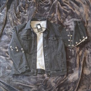 Oversized denim jacket by Fashion Nova